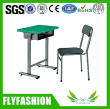 مكتب وكرسي طالب مدرسي خشبي واحد مستعمل (SF-33S)