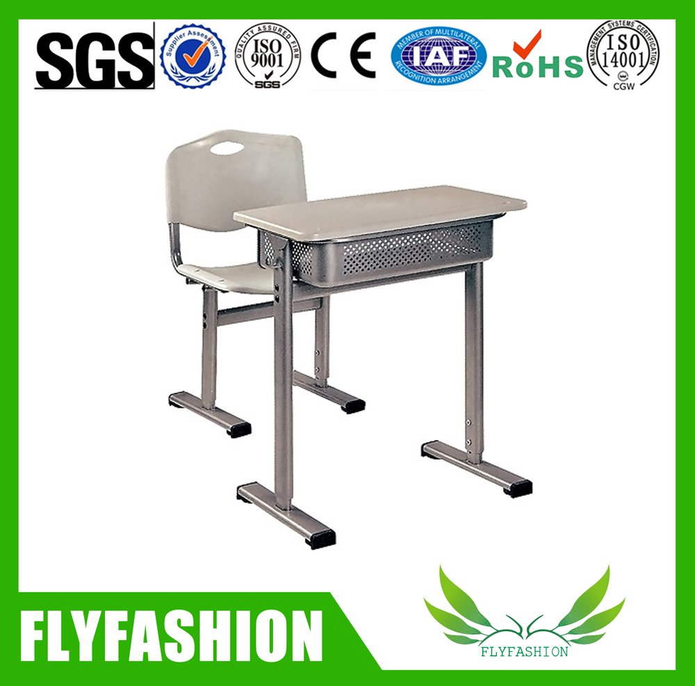 مكتب وكرسي طالب مدرسي خشبي واحد مستعمل (SF-33S)