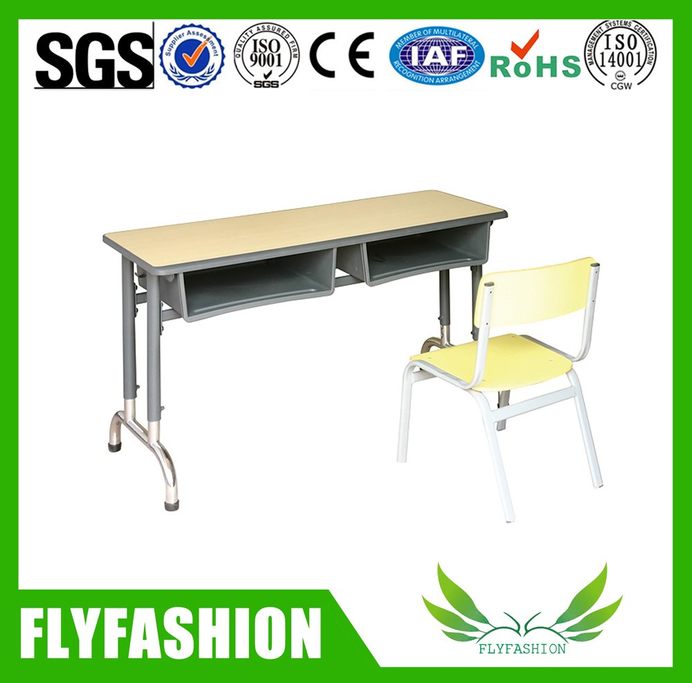 مكتب مدرسي مزدوج بتصميم خاص مع كرسي (SF-24D)