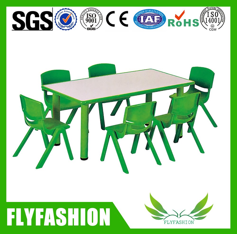 طاولة أطفال حديثة بإطار معدني مع أربعة كراسي (SF-19C)
