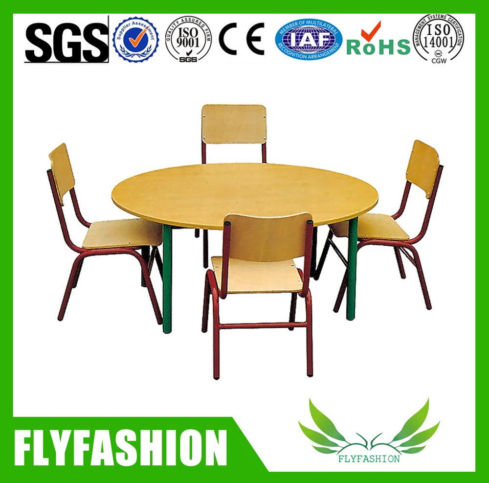 مجموعة طاولات وكراسي خشبية رخيصة الثمن للأطفال (SF-45C)