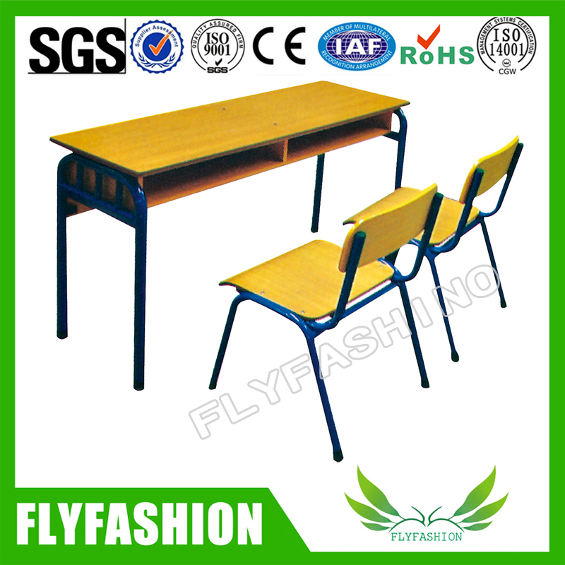 مدرسة ثانوية مزدوجة مكتب الطالب وكرسي الأثاث المدرسي (SF-08D)
